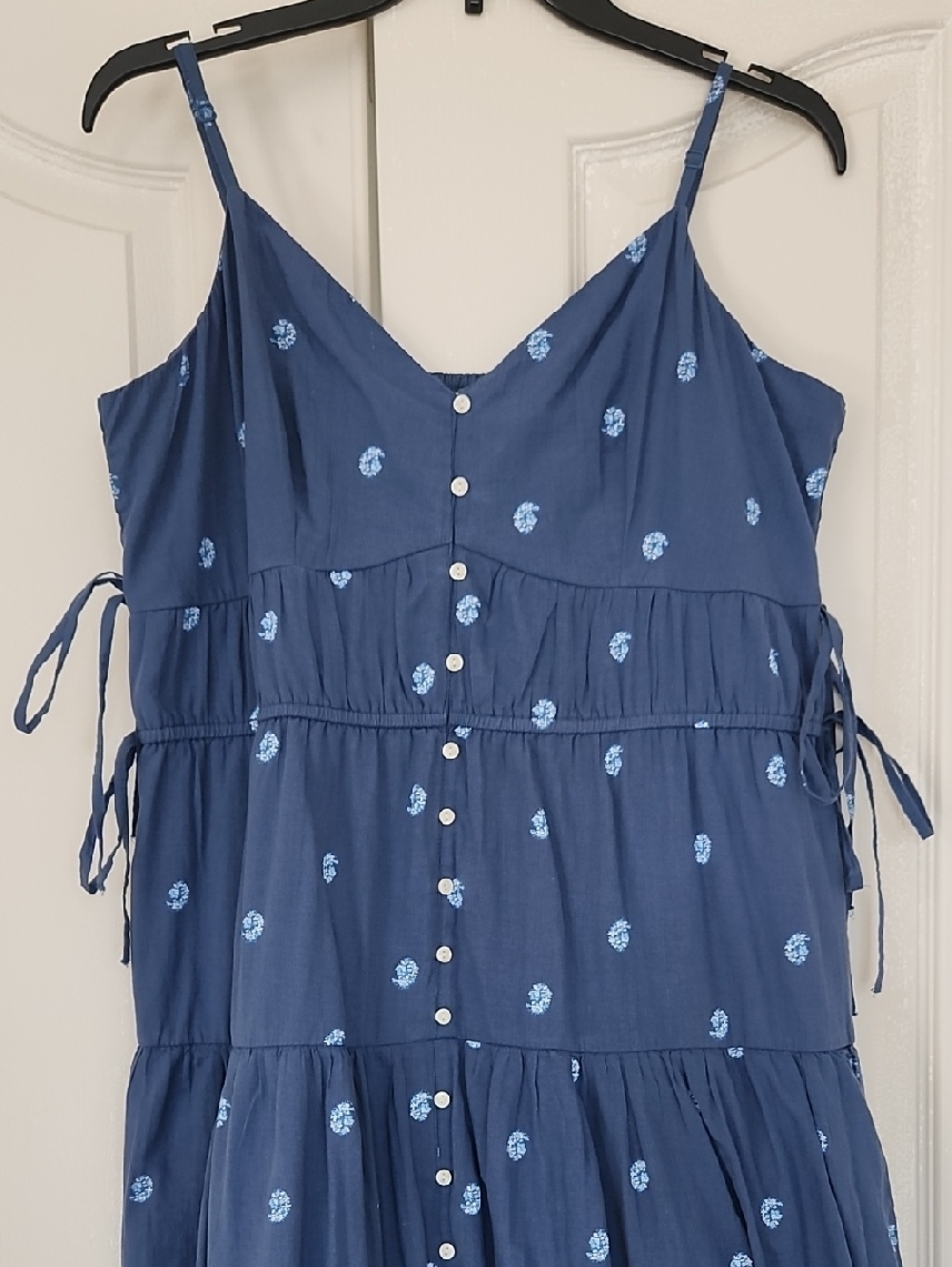 American Eagle Blue Sleeveless Dress Size XL - Picture 2 of 10